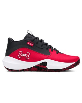 Under Armour Gs Lockdown 7 Unisex Παπούτσια Μπάσκετ Κόκκινο