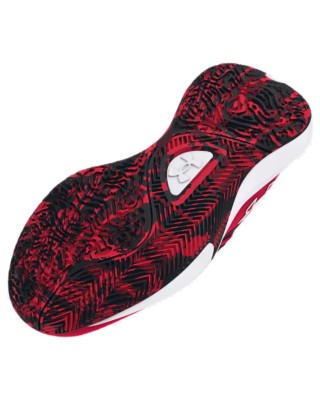 Under Armour Gs Lockdown 7 Unisex Παπούτσια Μπάσκετ Κόκκινο