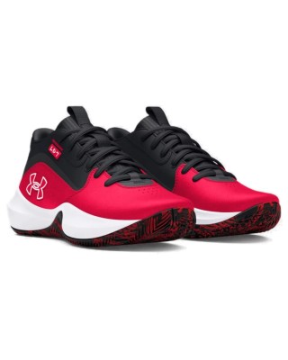 Under Armour Gs Lockdown 7 Unisex Παπούτσια Μπάσκετ Κόκκινο