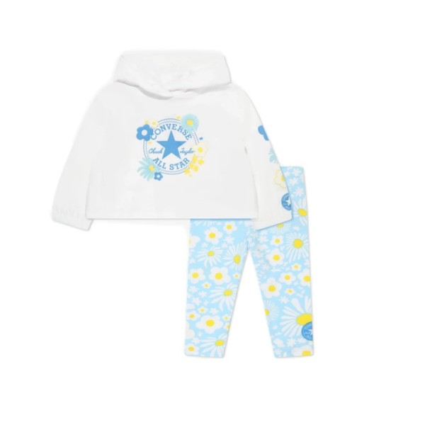 Converse Cnvg Flutter Hoodie & Legging Παιδικά Σετ Φόρμας