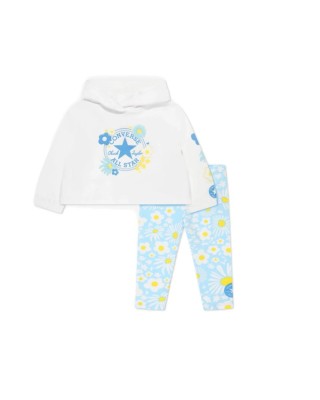 Converse Cnvg Flutter Hoodie & Legging Παιδικά Σετ Φόρμας