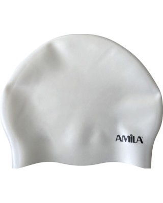 Amila Long Hair Hq Λευκό Σκουφάκι Κολύμβησης 