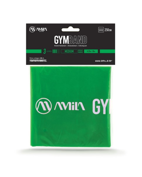 Amila Λάστιχο GymBand 2.5m Medium Πράσινο