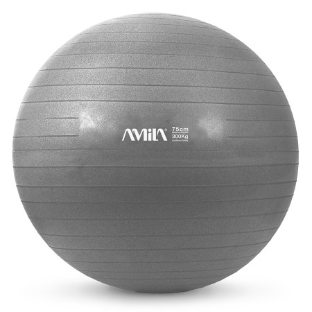 Amila Gymball 75cm Γκρι Bulk Μπάλα Γυμναστικής Amila Gymball 75cm Γκρι Bulk Μπάλα Γυμναστικής