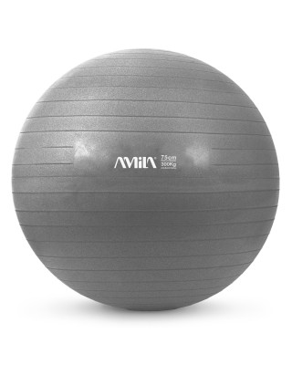 Amila Gymball 75cm Γκρι Bulk  Μπάλα Γυμναστικής