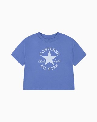 Converse Boxy Crop Tee Παιδικά T-Shirt Μπλε Converse Boxy Crop Tee Παιδικά T-Shirt Μπλε