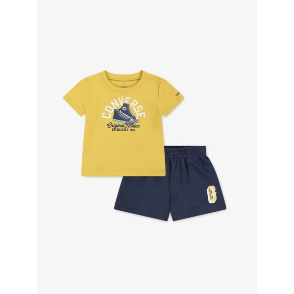 Converse Retro Remix Ft Short Set Βρεφικά Καλοκαιρινά Σετ Converse Retro Remix Ft Short Set Βρεφικά Καλοκαιρινά Σετ