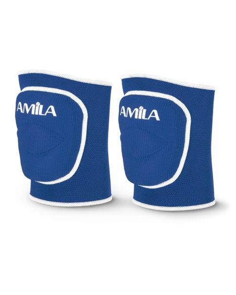Amila Επιγονατίδες Volley με Foam Μπλέ Large