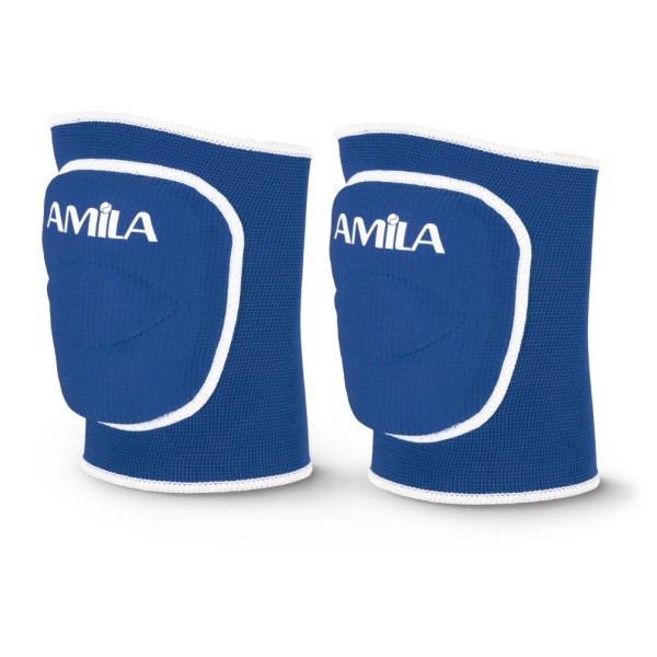 Amila Επιγονατίδες Volley με Foam Μπλέ Large