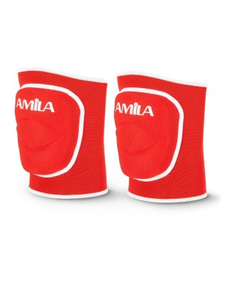 Amila Επιγονατίδες Volley με Foam Κόκκινη Large