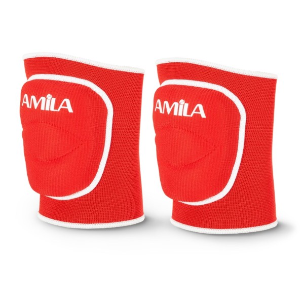 Amila Επιγονατίδες Volley με Foam Κόκκινη Large