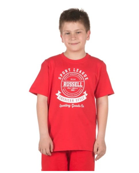 Russel K S/S Tee With American Style Print Ανδρικά T-Shirt Russel K S/S Tee With American Style Print Ανδρικά T-Shirt