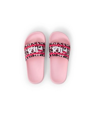 Fila Morro Bay Pink Leopard Παιδικές Παντόφλες