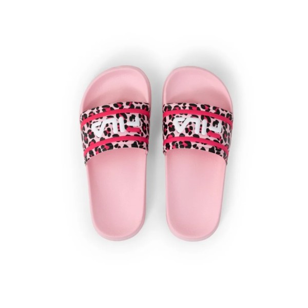 Fila Morro Bay Pink Leopard Παιδικές Παντόφλες