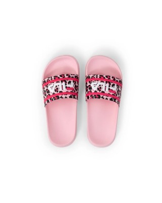 Fila Morro Bay Pink Leopard Παιδικές Παντόφλες