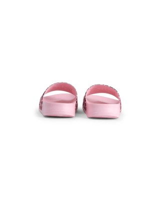 Fila Morro Bay Pink Leopard Παιδικές Παντόφλες