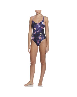 Nike V-Neck One Piece Black Γυναικεία Μαγιό