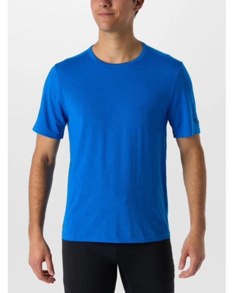 Saucony Stopwatch Short Sleeve Ανδρικά T-Shirt Μπλε Saucony Stopwatch Short Sleeve Ανδρικά T-Shirt Μπλε