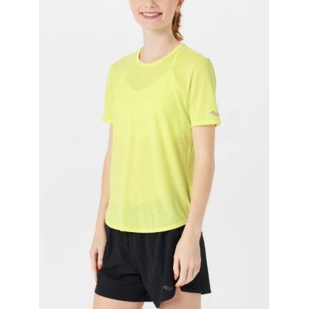 Saucony Stopwatch Short Sleeve Γυναικεία T-Shirt 