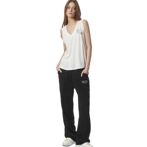 Body Action W Terry Wide-Leg Jazz Pants Black Γυναικεία Παντελόνια Body Action W Terry Wide-Leg Jazz Pants Black Γυναικεία Παντελόνια