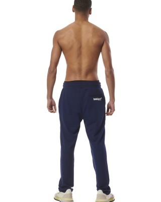 Body Action M Ess Straight Sweatpants Zippers Peacoat Blue Ανδρικά Παντελόνια