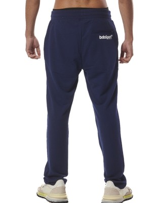 Body Action M Ess Straight Sweatpants Zippers Peacoat Blue Ανδρικά Παντελόνια