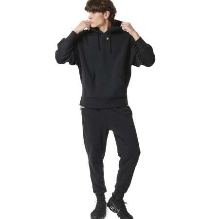 Body Action M Fleece Sportstyle Joggers Black Ανδρικά Παντελόνια