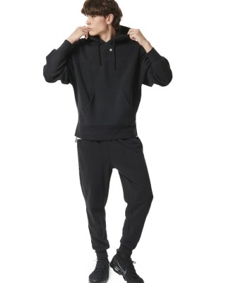 Body Action M Fleece Sportstyle Joggers Black Ανδρικά Παντελόνια