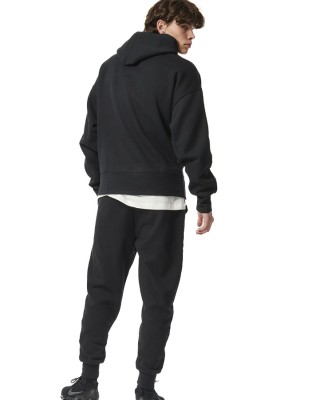 Body Action M Fleece Sportstyle Joggers Black Ανδρικά Παντελόνια