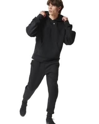 Body Action M Fleece Sportstyle Joggers Black Ανδρικά Παντελόνια