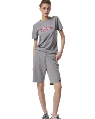 Body Action W Ess Shorts Silver Grey Γυναικείες Βερμούδες Body Action W Ess Shorts Silver Grey Γυναικείες Βερμούδες