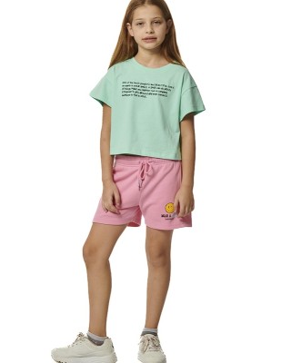 Body Action G French Terry RoseBloom Pink Παιδικά Σορτς Body Action G French Terry RoseBloom Pink Παιδικά Σορτς