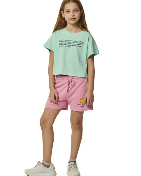 Body Action G French Terry RoseBloom Pink Παιδικά Σορτς Body Action G French Terry RoseBloom Pink Παιδικά Σορτς