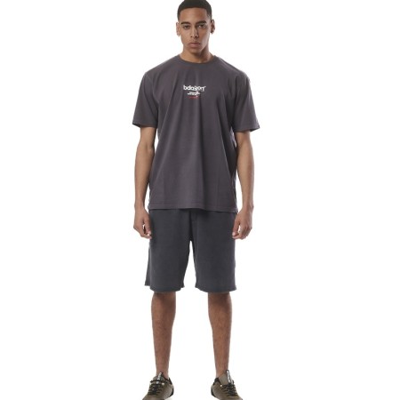 Body Action M Natural Dye Terry Pearl Grey Ανδρικές Βερμούδες