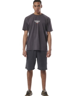 Body Action M Natural Dye Terry Pearl Grey Ανδρικές Βερμούδες