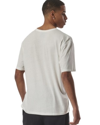 Body Action M Relaxed Fit Athleisure White Ανδρικά T-Shirt