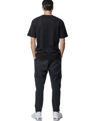 Body Action M Cotton-Jersey Black Ανδρικά T-Shirt