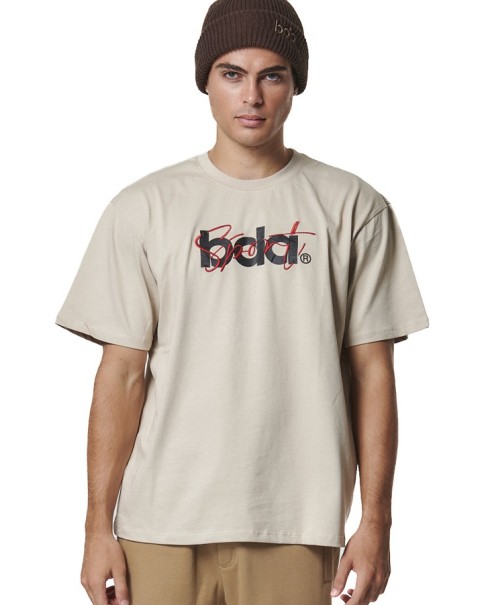 Body Action M Cotton-Jersey Sand Grey Ανδρικά T-Shirt Body Action M Cotton-Jersey Sand Grey Ανδρικά T-Shirt