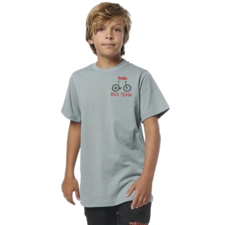 Body Action Boys Embroidered Grey Παιδικά T-Shirt