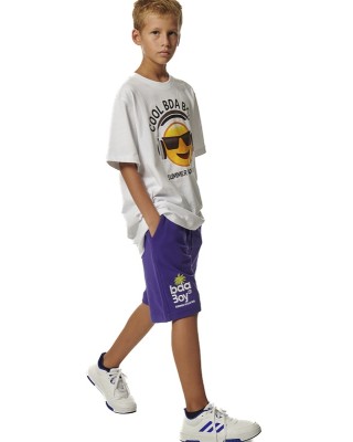 Body Action B Short Sleeve Graphic White Παιδικά T-Shirt