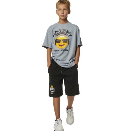 Body Action B Short Sleeve Graphic Blue Blizzard Παιδικά T-Shirt