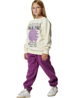 Body Action G Round Neck Sweatshirt Sugar Ecru Παιδικές Μπλούζες Body Action G Round Neck Sweatshirt Sugar Ecru Παιδικές Μπλούζες