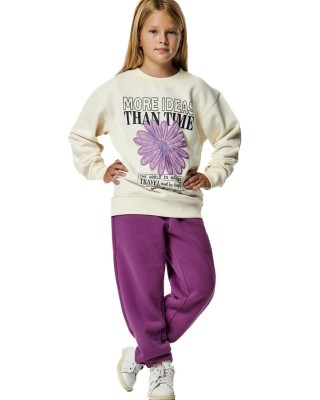 Body Action G Round Neck Sweatshirt Sugar Ecru Παιδικές Μπλούζες Body Action G Round Neck Sweatshirt Sugar Ecru Παιδικές Μπλούζες