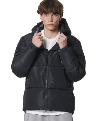 Body Action M Puffer Jacket Black Ανδρικά Μπουφάν