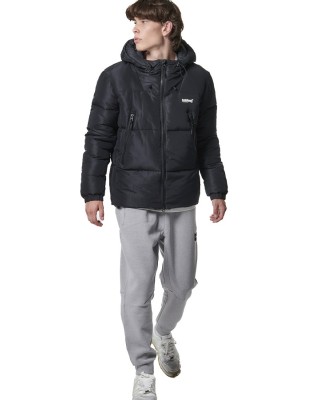 Body Action M Puffer Jacket Black Ανδρικά Μπουφάν