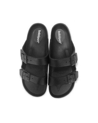 Body Action Two Strap Women Slides Black Γυναικείες Παντόφλες