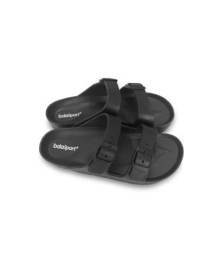 Body Action Two Strap Women Slides Black Γυναικείες Παντόφλες