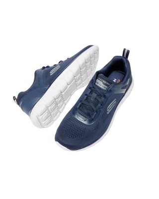 Skechers Track-Broader Μπλέ Ανδρικά Παπούτσια 