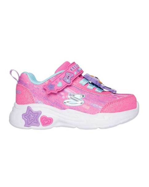 Skechers Snuggle Sneaks Ροζ-Μούλτι Βρεφικά Παπούτσια 