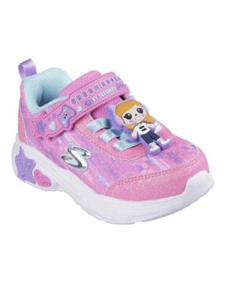 Skechers Snuggle Sneaks Ροζ-Μούλτι Βρεφικά Παπούτσια 